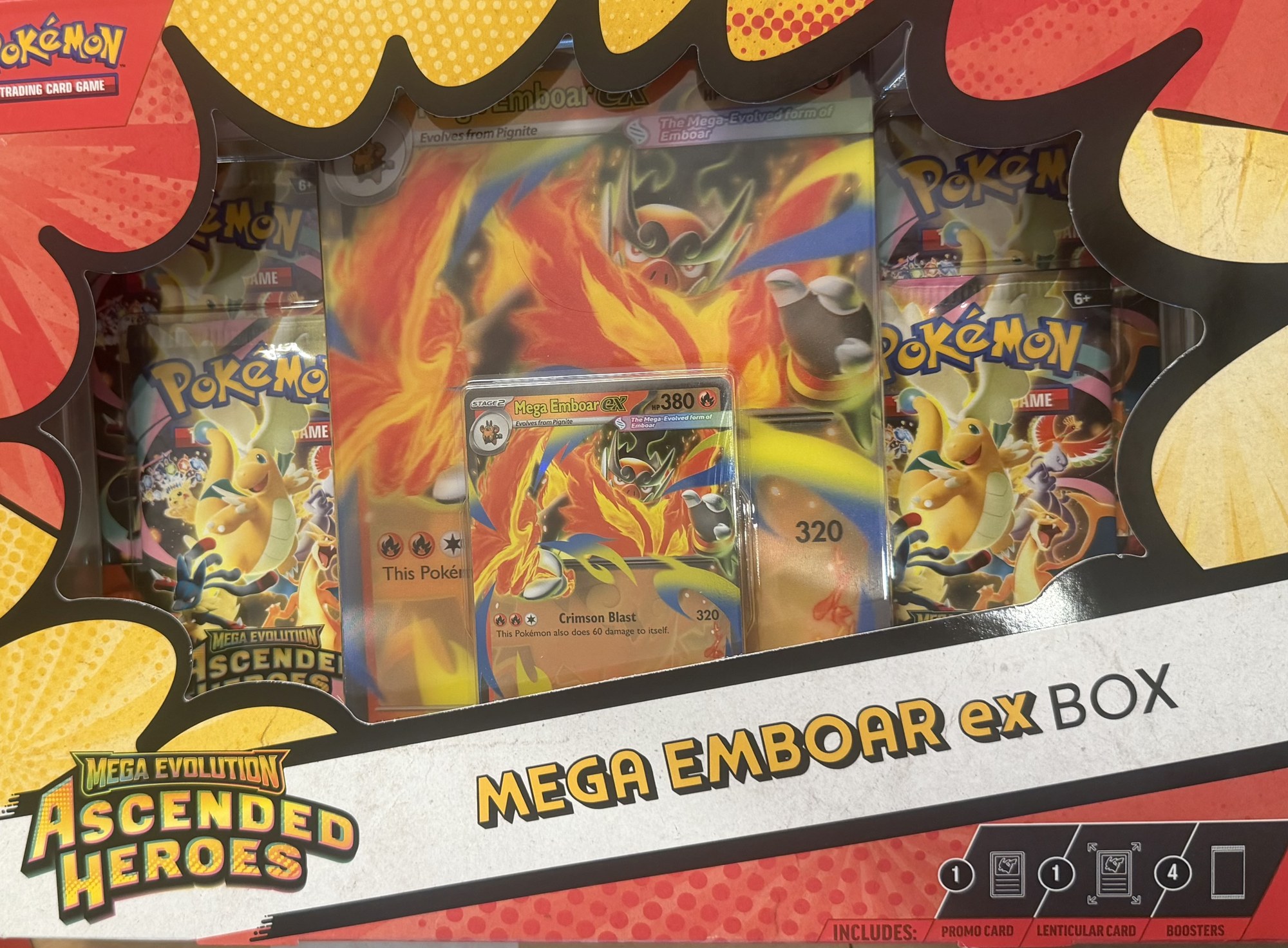 Pokémon TCG Ascended Heroes – Mega Emboar ex Box