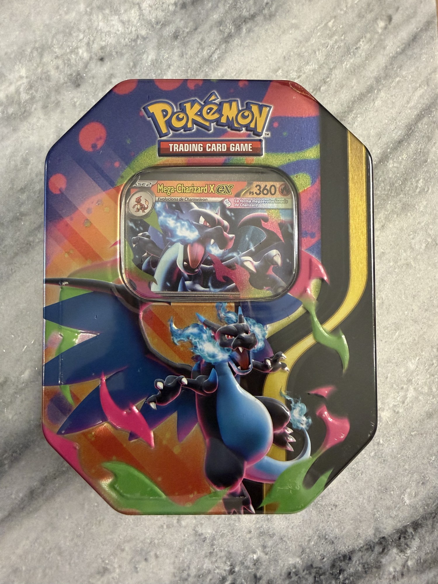 Pokémon JCC Lata Mega Charizard X ex